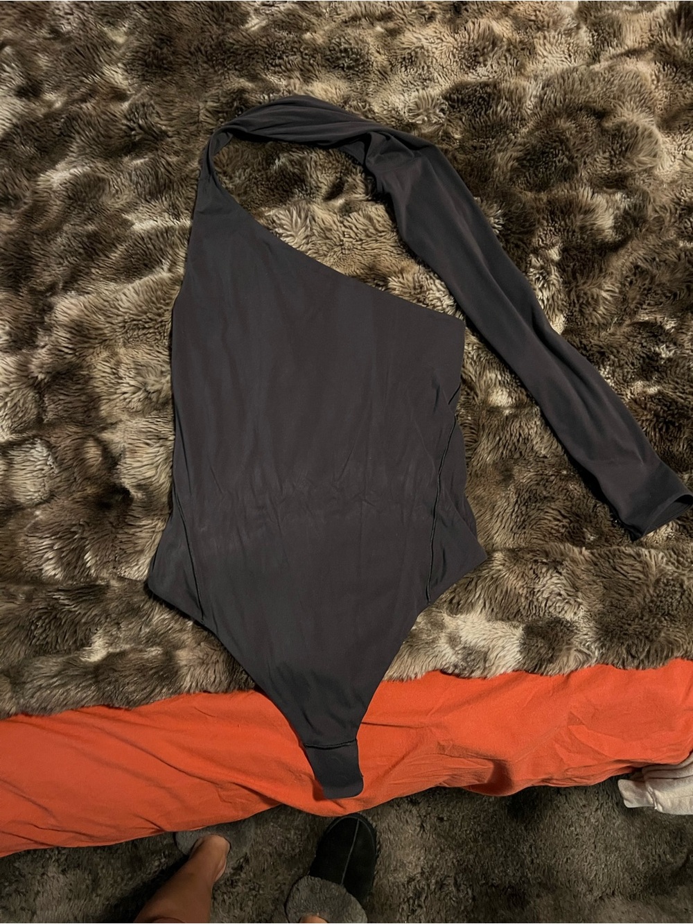 lululemon athletica Black One-Shoulder Jumpsuit Romper